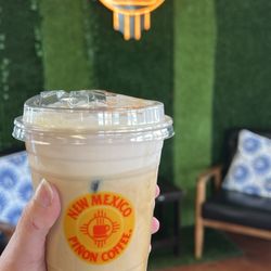 New Mexico Piñon Coffee - Strawberry cold foam coffee