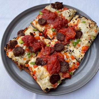 Crossroads Kitchen - Sicilian Supreme Pizza - Vegan Near Me - Los Angeles, California