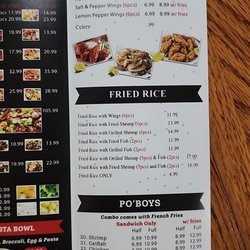 Kajun Seafood & Wings - Menu