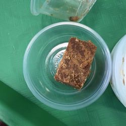 Palm jaggery Mysorepak that came with the fish meal