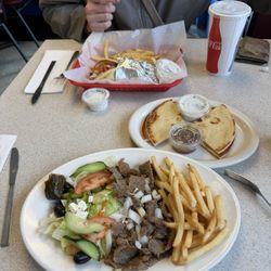 Yianni's Gyro Place - Gyros platter, lamb souvlaki