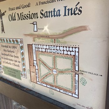 Old Mission Santa Ines - a map of the misson - Landmarks & Historical Buildings Near Me - Solvang, California Old Mission Santa Ines - a map of the misson - Landmarks & Historical Buildings Near Me - Solvang, California