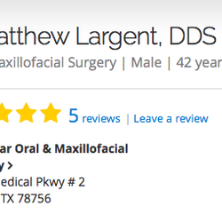 Gordon Mathew, MD DDS - I initially booked an appointment with Dr. Largent but on the day of the appointment was told he no longer does surgeries.