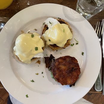 Cafe Monte - Crab Cake Benedict - French Near Me - Charlotte, North Carolina