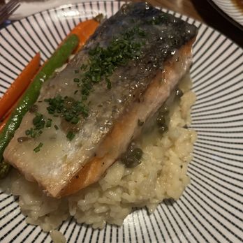 Arts Bar & Grill - Salmon with Mushroom Risotto - Sports Bars Near Me - Riverside, California Arts Bar & Grill - Salmon with Mushroom Risotto - Sports Bars Near Me - Riverside, California
