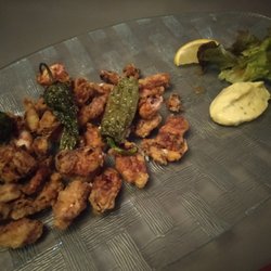 Zokoak - Fried chippirones with peppers and an aioli