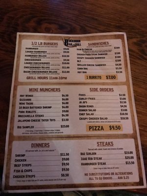 Menu photo 4 Buckhorn Bar Augusta, MT Menu photo 4 Buckhorn Bar Augusta, MT