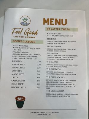 Menu photo 6 Feel Good Coffee Lounge Hialeah Gardens, FL Menu photo 6 Feel Good Coffee Lounge Hialeah Gardens, FL
