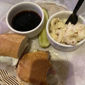 Red Mule Pub - French dip, pickle, White cheddar mac & cheese - Sandwiches Near Me - Brooksville, Florida