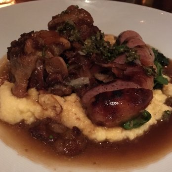The Dearborn - Beef Oxtail with Chorizo, spinach, polenta- What just happened to my taste buds good ! - New American Near Me - Chicago, Illinois