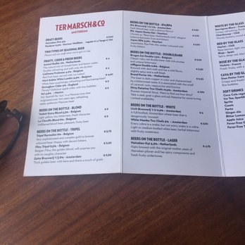 Ter Marsch & Co - Part of beer menu - Burgers Near Me - Amsterdam, New Hampshire Ter Marsch & Co - Part of beer menu - Burgers Near Me - Amsterdam, New Hampshire