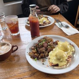 Salmon and Irish Benedicts