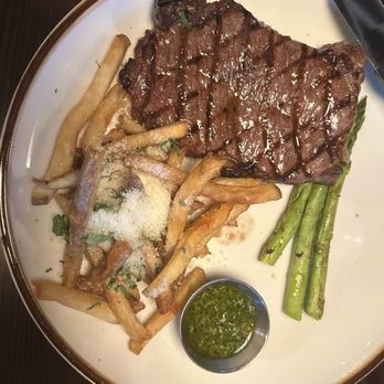 The Local Tavern - NY Strip with truffle fries & Side of Asparagus - Seafood Near Me - Atlanta, Georgia The Local Tavern - NY Strip with truffle fries & Side of Asparagus - Seafood Near Me - Atlanta, Georgia