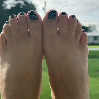 Premier Nail Bar - I got Navy blue with Yellow Polka dots!!! - Nail Salons Near Me - Chesapeake, Virginia Premier Nail Bar - I got Navy blue with Yellow Polka dots!!! - Nail Salons Near Me - Chesapeake, Virginia