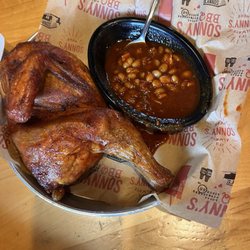 Sonny's BBQ - Chicken special with a side of
