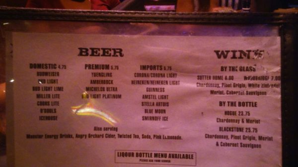 Menu photo 8 Round Up NightClub Davie, FL