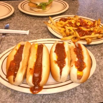 The Hot Dog Shoppe - Hubby's chili cheese dogs and fries - Hot Dogs Near Me - Warren, Ohio