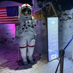 Part of the Mulva space exhibit Part of the Mulva space exhibit