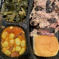 Smoke This Barbecue - Pulled pork, beans & collards- everything was delicious