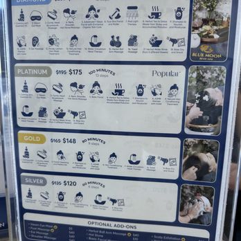Blue Moon Head Spa - Menu of services - Massage Near Me - Orange, California Blue Moon Head Spa - Menu of services - Massage Near Me - Orange, California