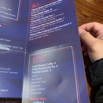Gordon Ramsay Burger Las Vegas - Menu - right section - Burgers Near Me - Las Vegas, Nevada