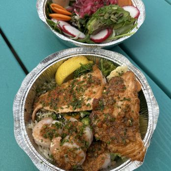 Slapfish - Power Bowl with Shrimp & Salmon To-Go - Seafood Near Me - Carmel, Indiana