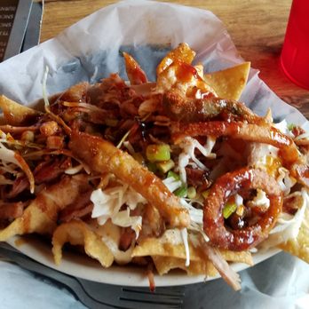 Gettin' Basted - Wonton Nachos. YUMMMMM - Barbeque Near Me - Branson, Missouri Gettin' Basted - Wonton Nachos. YUMMMMM - Barbeque Near Me - Branson, Missouri