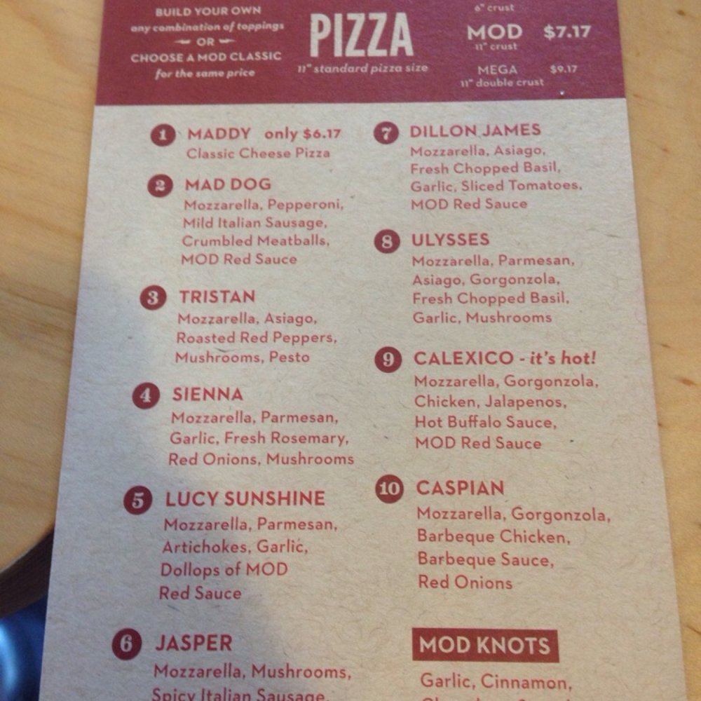 MOD Pizza - Pizza menu - Pizza Near Me - Vancouver, Washington MOD Pizza - Pizza menu - Pizza Near Me - Vancouver, Washington