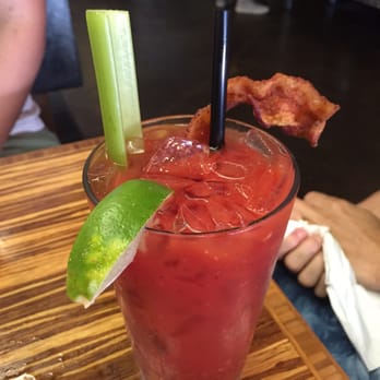 Lulu's - Bloody Mary with bacon. - New American Near Me - Richmond, Virginia