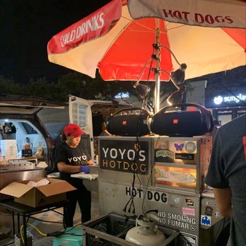 Yoyo's Hot Dog - Worker and stand - Hot Dogs Near Me - Houston, Texas Yoyo's Hot Dog - Worker and stand - Hot Dogs Near Me - Houston, Texas