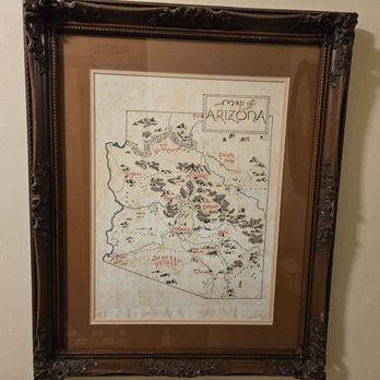 Bear & Dragon - A Hobbit Style version of a map of Arizona, in the bathroom. Makes for interesting reading. - Coffee & Tea Near Me - Prescott, Arizona Bear & Dragon - A Hobbit Style version of a map of Arizona, in the bathroom. Makes for interesting reading. - Coffee & Tea Near Me - Prescott, Arizona