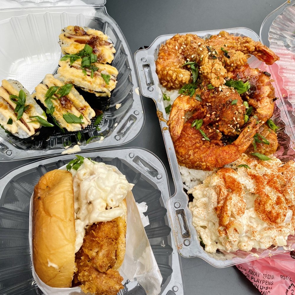 Shootz - Spam Brulee Musubi, Hot Kimchi Butter Katsu Chicken, Jalapeno Garlic Shrimp - Hawaiian Near Me - Stanton, California