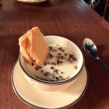 Noble Cellar - Pana cotta with house made sugar cookies - Wine Bars Near Me - Syracuse, New York Noble Cellar - Pana cotta with house made sugar cookies - Wine Bars Near Me - Syracuse, New York