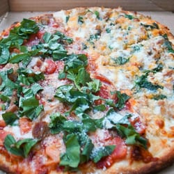 Santino's Ny Pizza - Basil, Mozzarella, Tomatoes and Ipswich Clam