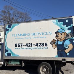 Flemming Services - Check out our freshly wrapped truck! At Flemming Services, we're committed to providing top-notch plumbing, heating, and drain cleaning se