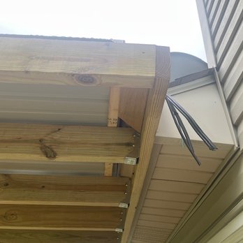 Brown's Custom Construction - Patch work- angled board - Fences & Gates Near Me