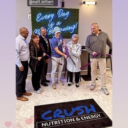 Crush Nutrition and Energy - Grand opening ribbon cutting