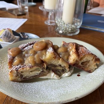 Common Restaurant  - This amazing banana bread pudding with bourbon sauce goodness and we had it with coffee. My goodness go ahead and slap yo momma - Cocktail Bars Near Me - Savannah, Georgia