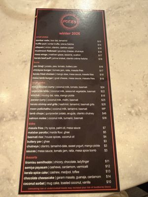 Menu photo 1 Mesa Jacksonville, FL