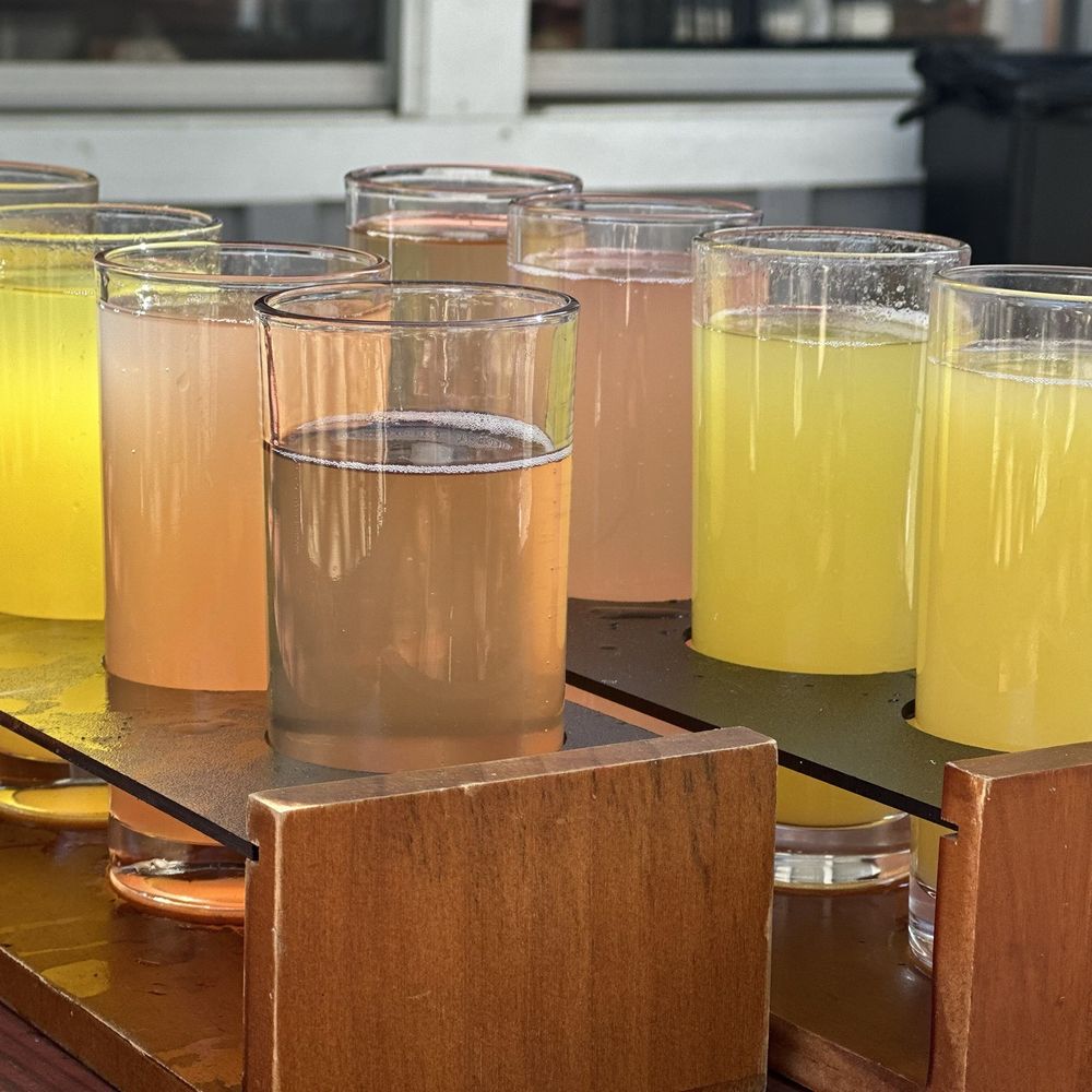 The Backyard - More mimosa flights, the pineapple was my favorite - American Near Me - Seabrook, Texas The Backyard - More mimosa flights, the pineapple was my favorite - American Near Me - Seabrook, Texas