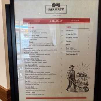 Farmacy - Menu as of May 2026" - Coffee & Tea Near Me - Bakersfield, California
