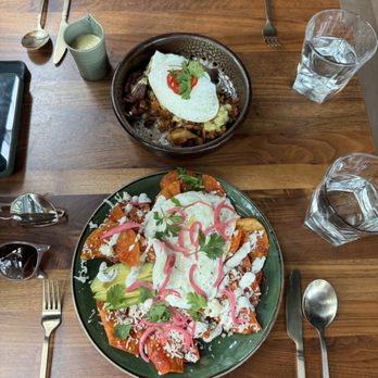 Ember Kitchen - Chorizo hash, chilaquiles - Latin American Near Me - Austin, Texas