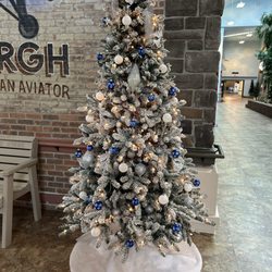Little Falls Care Center - A beautiful tree decorated by the staff at the entrance to the little Falls Medical Center.