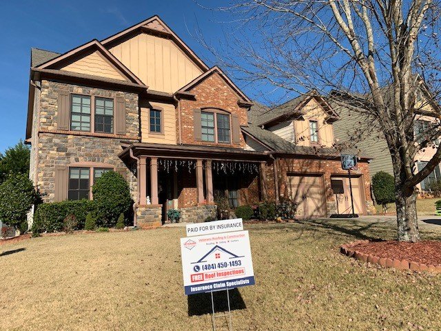 Slide of Veteran's Roofing Company