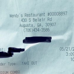 Wendy's - Date and time for owner's review.