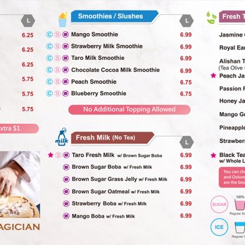 Mr Sun Tea - New Menu - Page 2 of 2 (Since Jan 2023) - Bubble Tea Near Me - Mountain View, California
