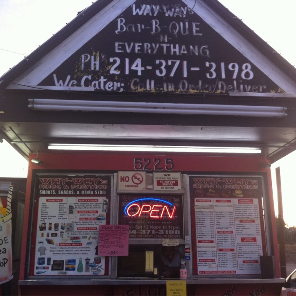 Way Ways Bar B Que N Everything - Front of the building - Barbeque Near Me - Dallas, Texas Way Ways Bar B Que N Everything - Front of the building - Barbeque Near Me - Dallas, Texas