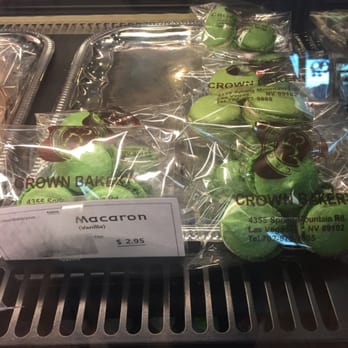 Crown Bakery - If you love green tea, then their macaroons are bite sized and tasty!!! - Bakeries Near Me - Las Vegas, Nevada