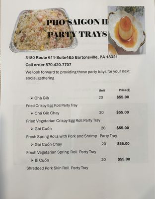 Menu photo 5 Pho Saigon II Vietnamese Cuisine Bartonsville, PA