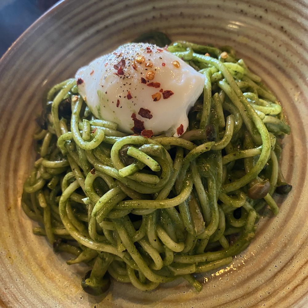 Alchemy Coffee - Spinach pasta - so creamy - Coffee & Tea Near Me - Markham, Ontario Alchemy Coffee - Spinach pasta - so creamy - Coffee & Tea Near Me - Markham, Ontario